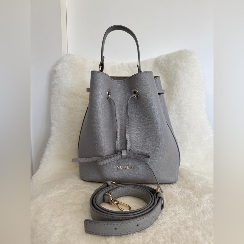 Furla Costanza Leather Bucket Bag